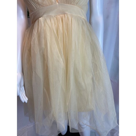 Haute Monde Emmeline Tulle Mini Dress - Yellow Size M RefFNB - Picture 10 of 11